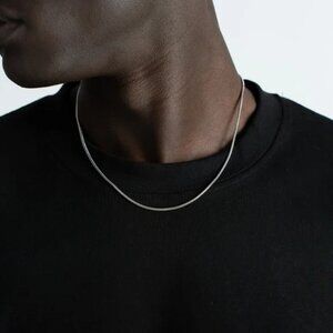 NWT Unisex Sterling Silver 925 Snake Chain 20in